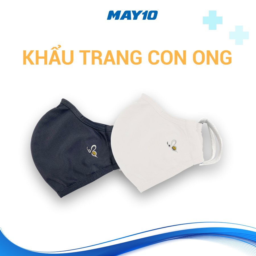 [CHÍNH HÃNG MAY 10] Khẩu trang vải 4 lớp kháng khuẩn Bee - an toàn, dễ thở