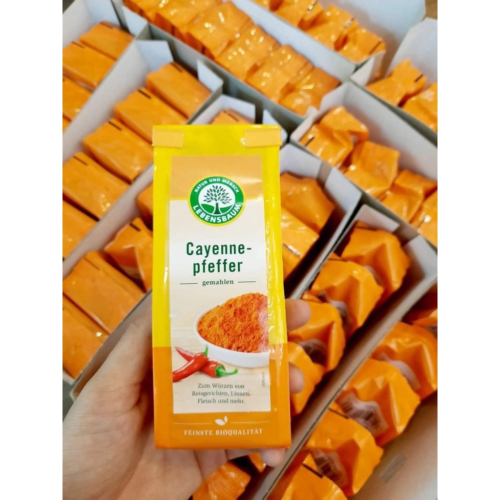 Bột ớt cayenne hữu cơ Lebensbaum 50g