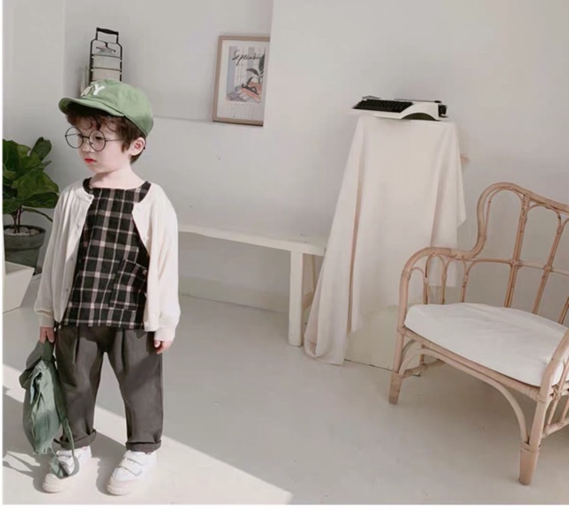 Áo len cadigan bé trai bé gái Korean