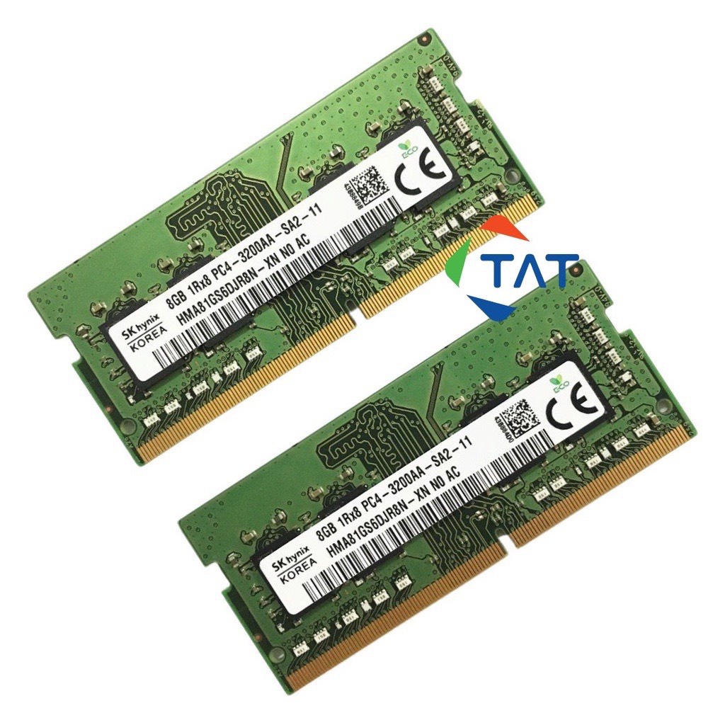 Ram laptop 8G buss 3200MHZ Samsung/ Hynix/ Kingston