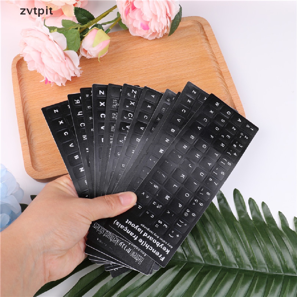 [ZVPT] Standard Layout Stickers For Computer Laptop Keyboard Sticker A lot Language   DSF