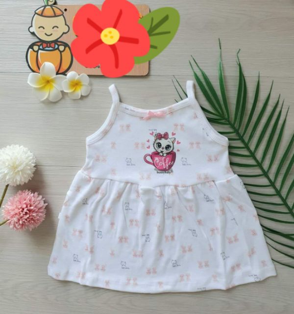 Đầm thun cotton bé gái