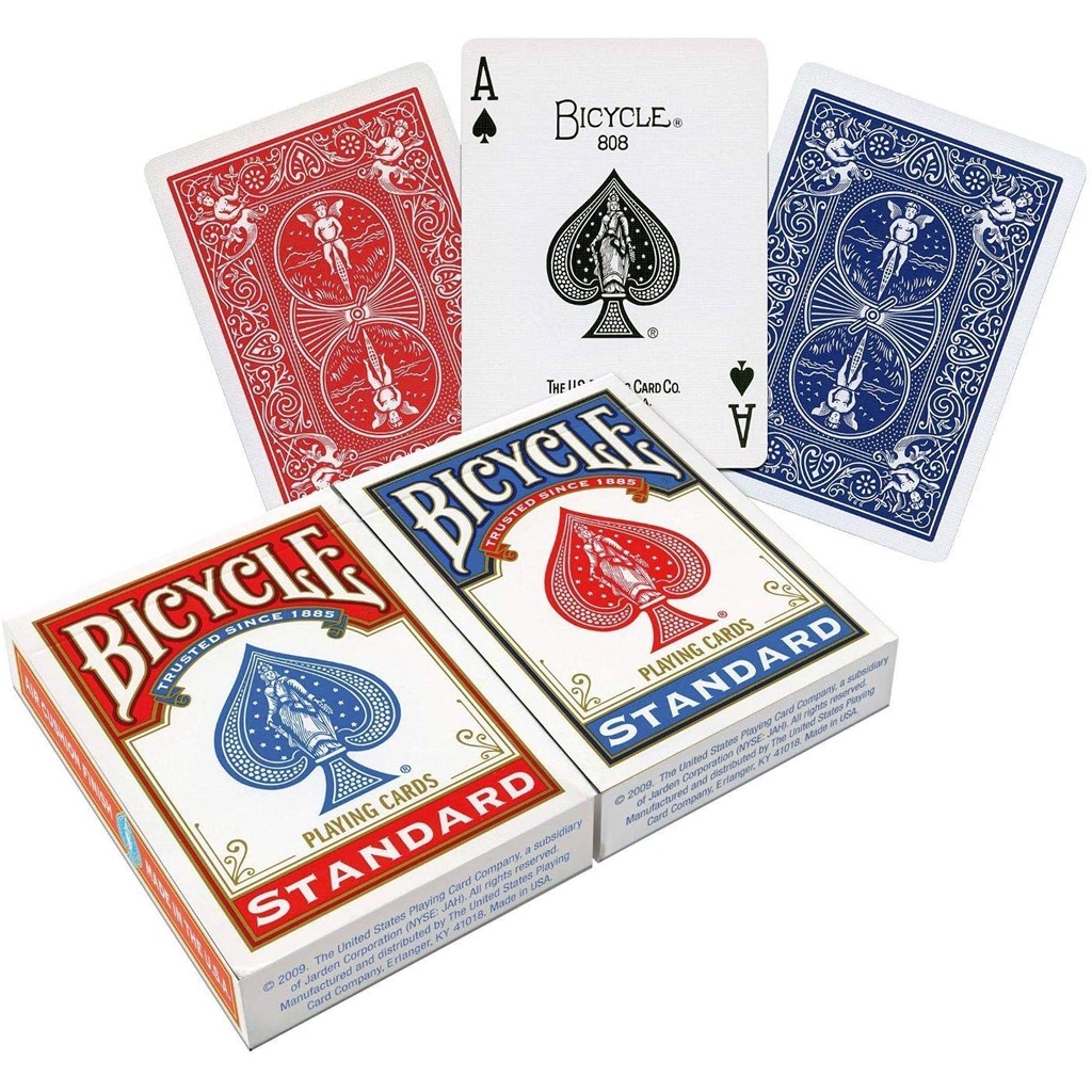 Bộ bài tây Bicycle Rider Back Playing Cards - Standard - Tally ho 52 lá và 2 Joker ảo thuật, múa bài, hàng chính hãng.