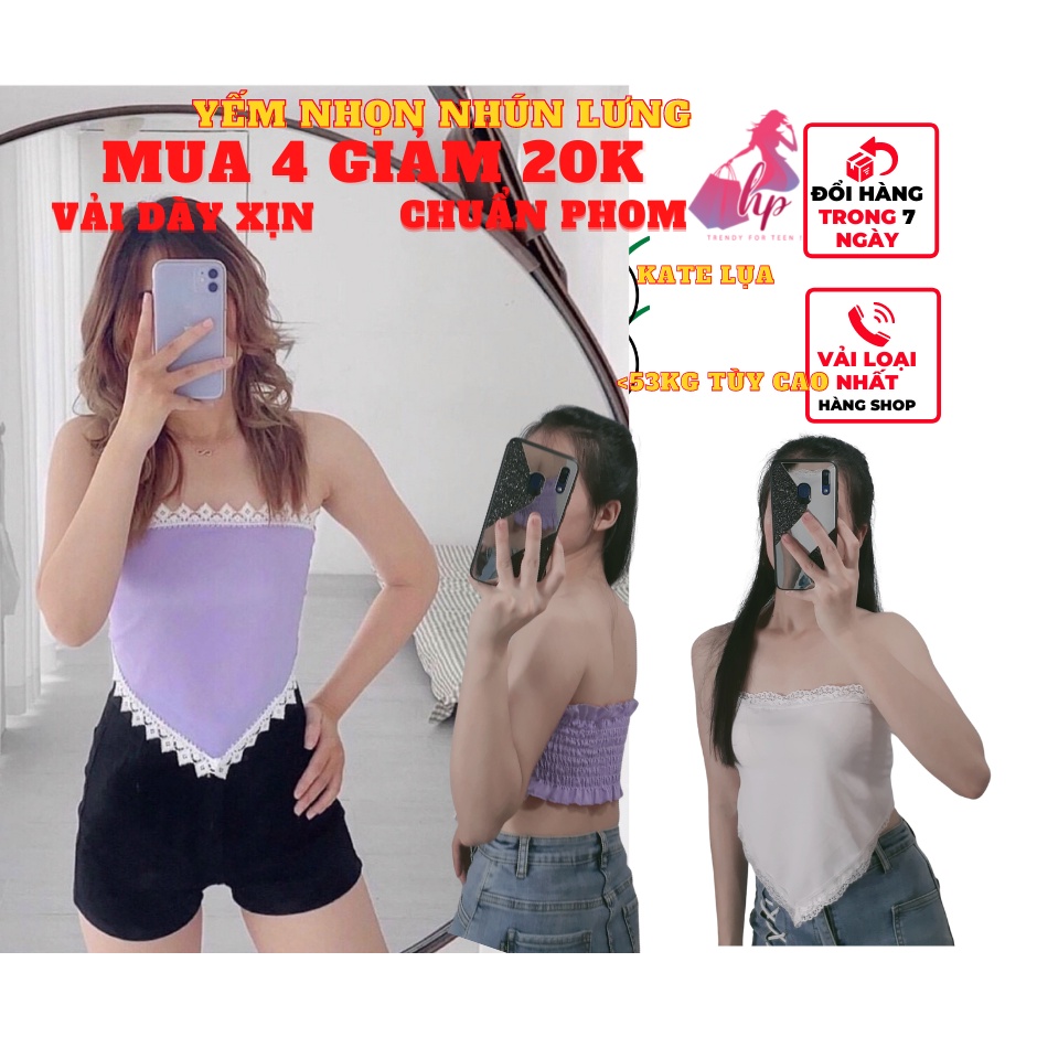 áo yếm croptop nữ ôm body tà nhọn nhún hở lưng  màu trắng đen sexy kiểu hàn quốc thời trang