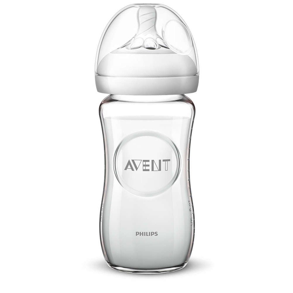 Bình Sữa Thuỷ Tinh Philips Avent Natural 120-240ml được chọn núm