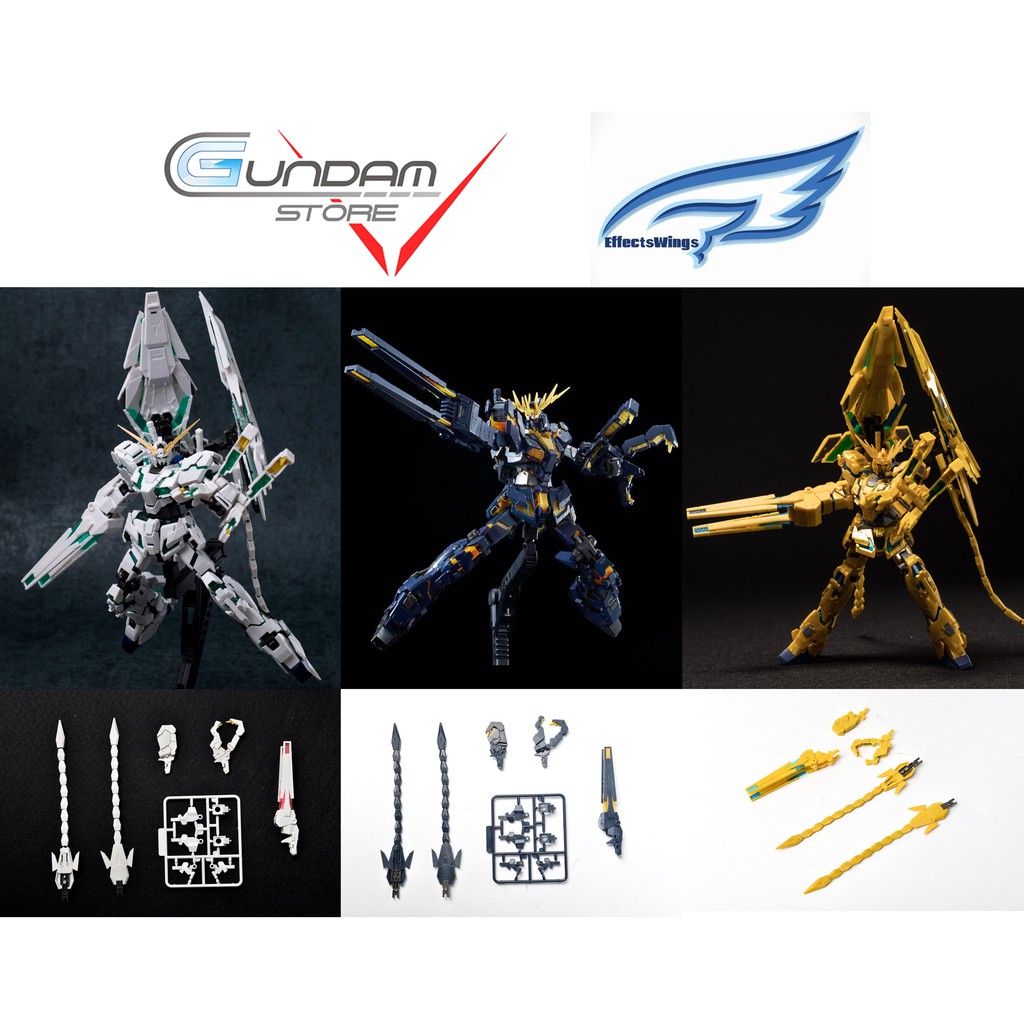 for RG 1/144 HG RX-0 Unicorn Gundam EW Armor XC Hyper Beam Javelin Expansion Set 
