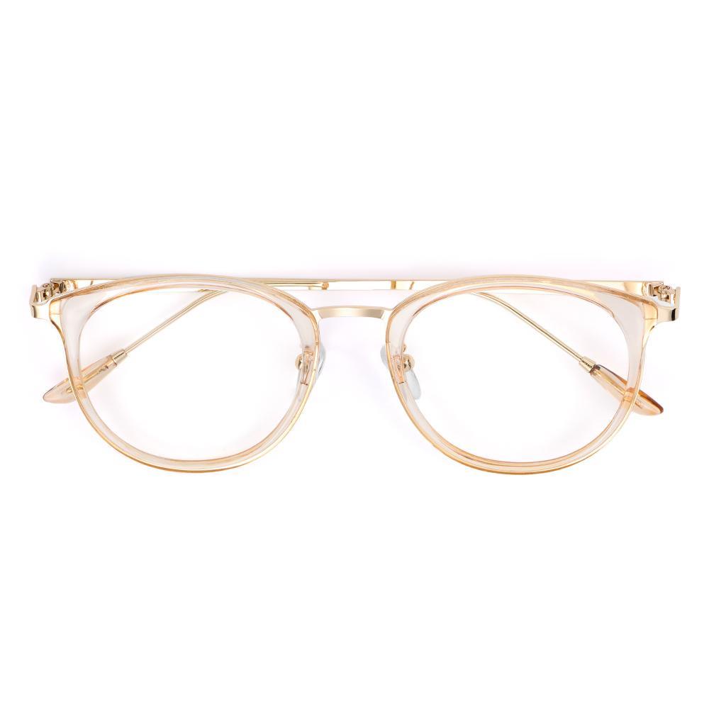 Mắt Kính Gọng Nhựa Trong Suốt Họa Tiết Da Báo Thời Trang