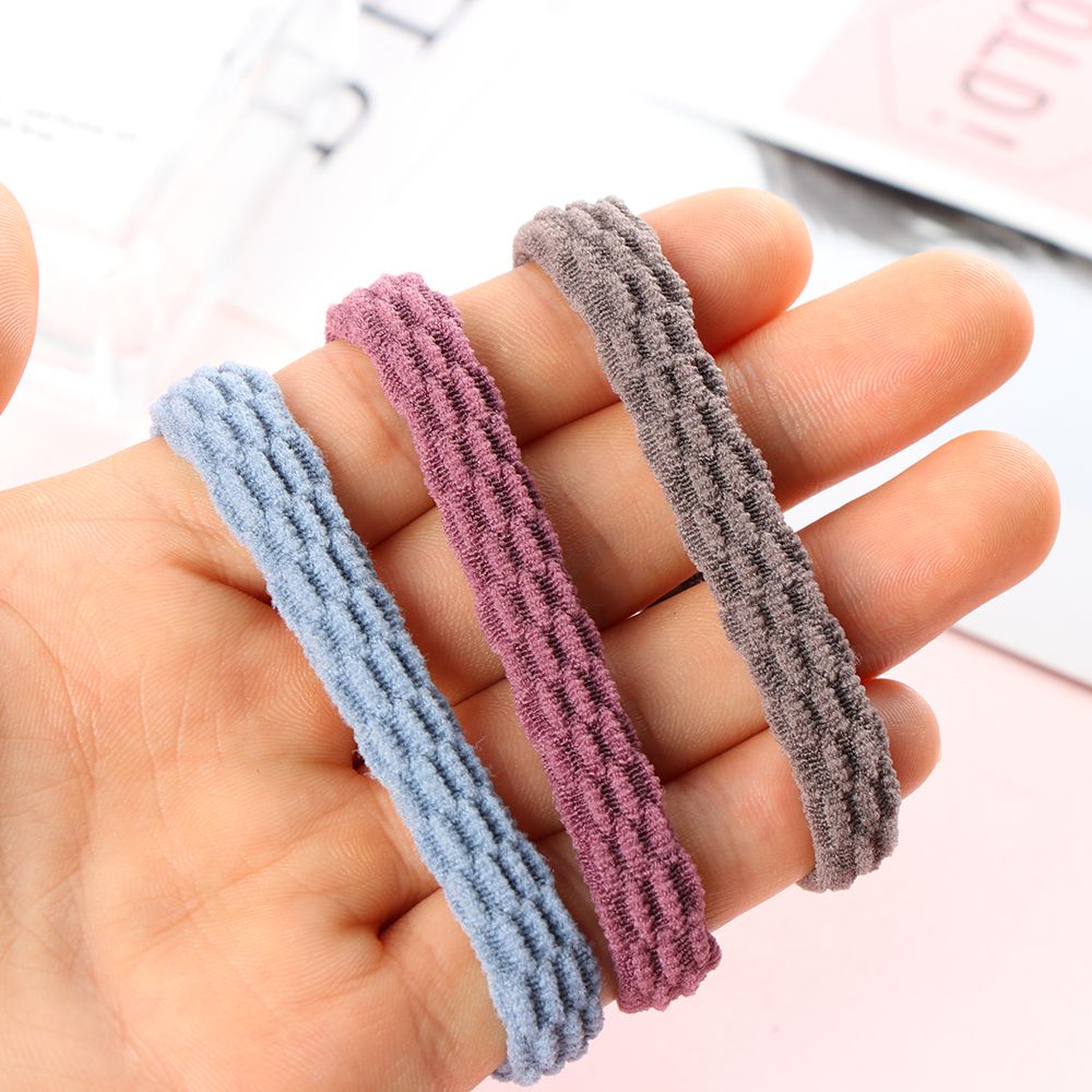 10 dây buộc tóc co giãn phối màu thời trang dành cho nữ