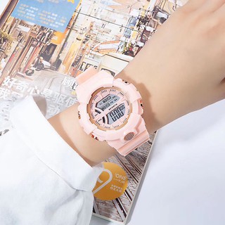 Đồng hồ điện tử nam nữ AOSUN Q121 màu hồng nhạt mẫu mới thumbnail