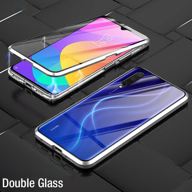 Ốp điện thoại hai mặt Topewon bảo vệ toàn diện 360 độ viền kim loại từ tính dành cho Xiaomi POCO X3 NEC