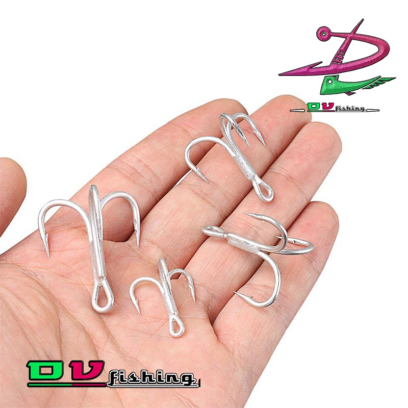 Lưỡi câu ba tiêu { BKK } - { THƯỜNG } không gỉ độ cứng cao tải khỏe nhiều cỡ lưỡi. !!!