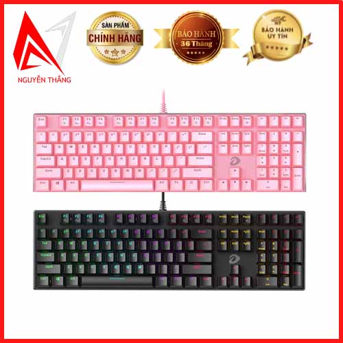 Bàn phím cơ gaming DareU EK810 Black - Pink New chính hãng