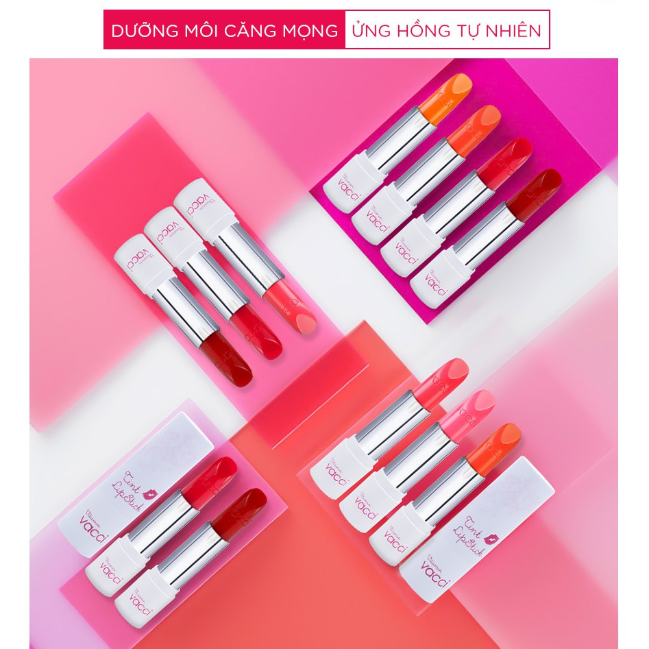 SON VACCI VITAMIN TINT DƯỠNG MÔI LÂU PHAI