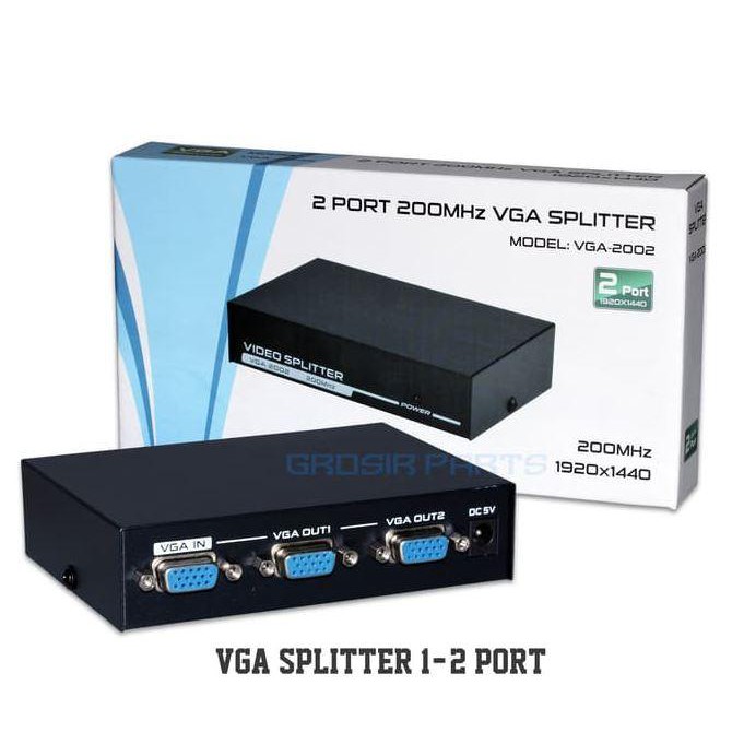 HUB VGA 2 Port 200mhz VGA Splitter (VGA-2002)