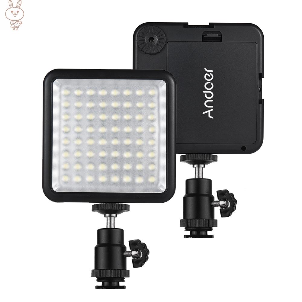 ANDOER Bảng Đèn Led Mini Wy-64 5w 5600k Cho Máy Quay Dslr