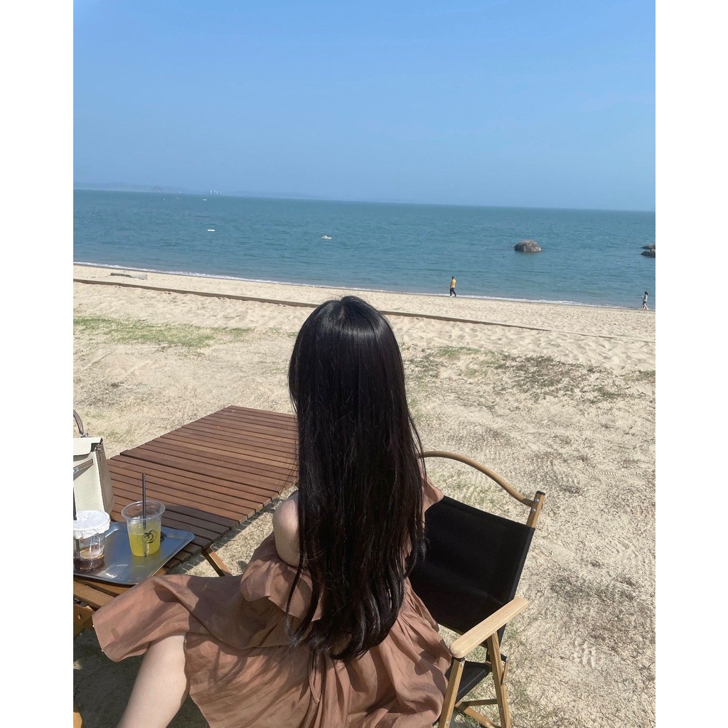 Đầm Cổ Tích 2022 Màu Nâu Phong Cách Công Chúa Thời Trang Mùa Hè