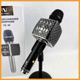 ⚡Giá Rẻ⚡ Micro Karaoke YS 95 kết nối bluetooth Tích Hợp Loa Bass Không Dây Dùng Hát Tại Nhà Hoặc Livetream