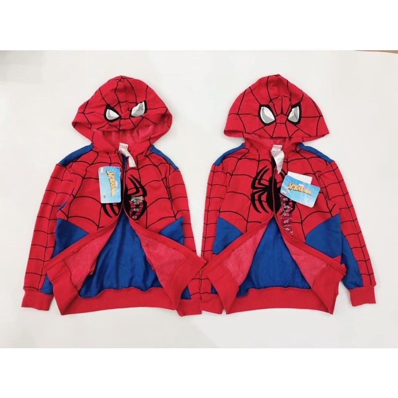 ÁO KHOÁC NỈ SPIDERMAN