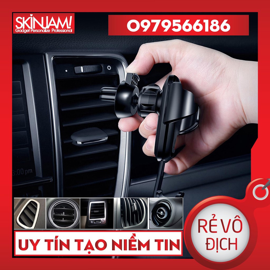 Giá Đỡ Điện Thoại Kẹp Cửa Gió Ô Tô BASEUS Kiêm Sạc Không Dây