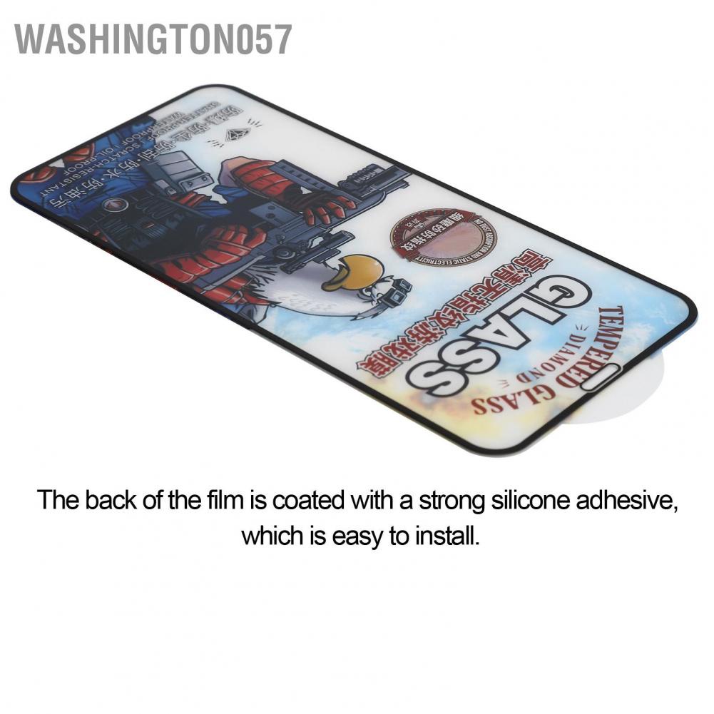 Washington057 High Definition Tempered Glass Anti‑Fingerprint Screen Protector for IPhone X/XS/11Pro