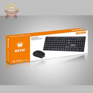 Bộ bàn phím chuột quang có dây Mixie X70
