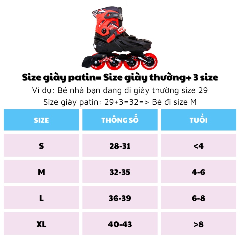 Giày patin trẻ em Centosy Lion chính hãng giá tốt