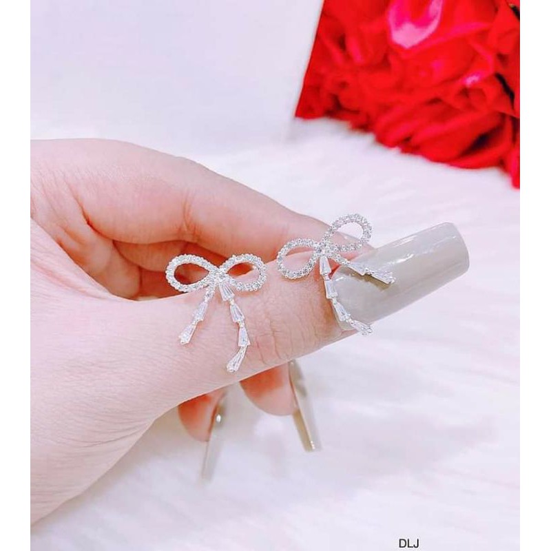 🌻bông tai nơ, bạc s925, đẹp thanh dịu,📣sale kịch sàn đổi trải nghiệm☘ shop mới,gửi đến bạn các sản phẩm bằng tâm và tầm❣