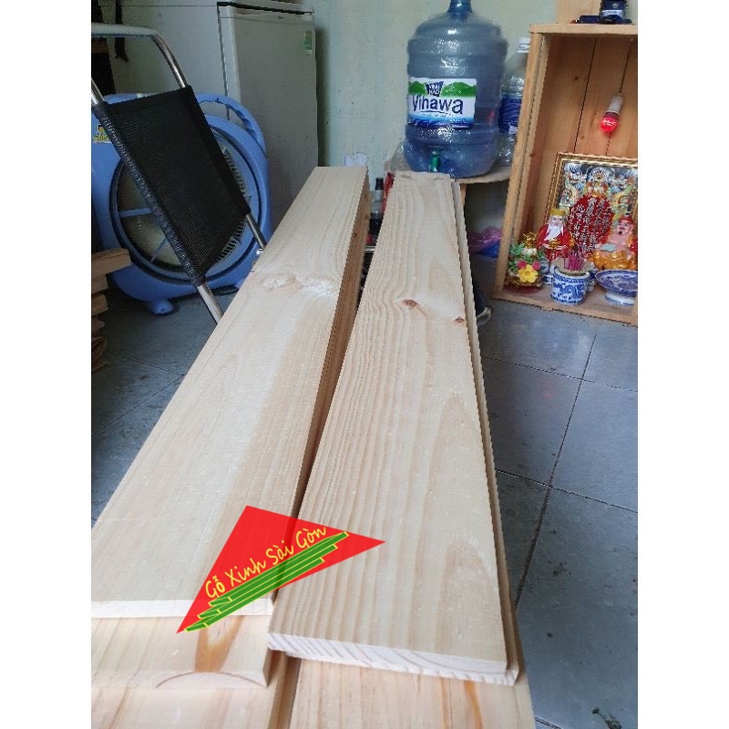 Gỗ thông thanh mới dài 1m rộng 10cm dày 1.5cm đã bào láng đẹp 4 mặt