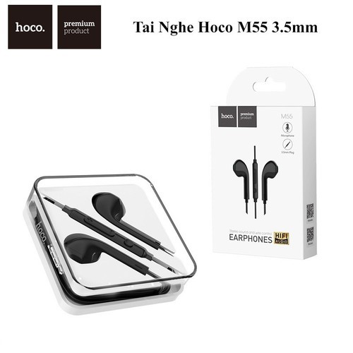 Tai nghe HOCO M55 kết nối jack 3.5mm nghe siêu thực - hàng chính hãng - Bảo hành 1 đổi 1