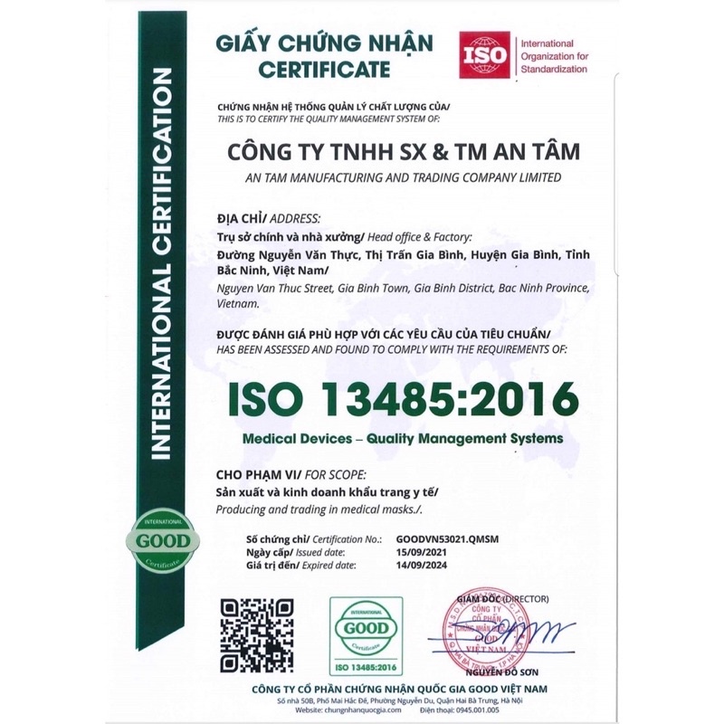 Thùng 600 cái Khẩu trang Trẻ Em KF94 Hoàng Dũng _ An Tâm _ Thịnh Phát Size 4-10 tuổi - Khẩu Trang 4D cho bé