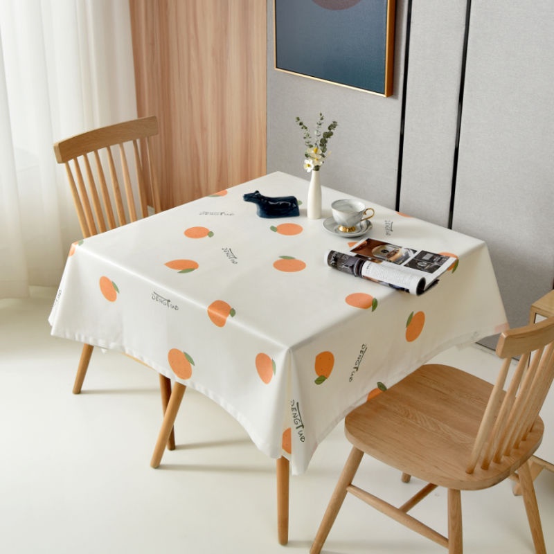 Khăn Trải Bàn Hình Vuông Bằng TPU Chống Thấm Nước / Dầu / Bỏng Phong Cách Bắc Âu