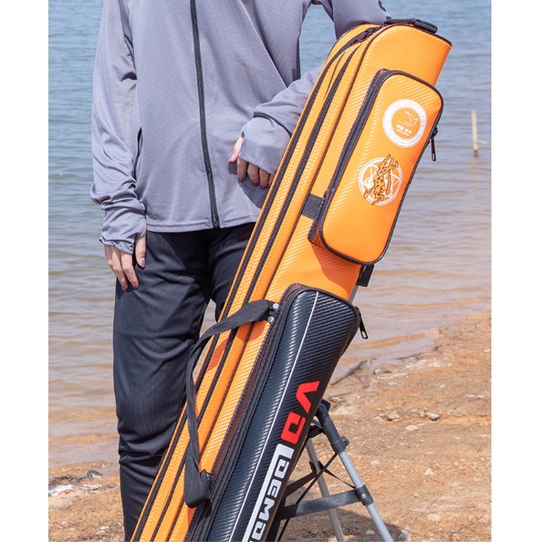 Bao Đựng Da Cần Câu Cá, Phụ Kiện Câu Cá MC JIADIAONI 3 ngăn và 2 ngăn  -HUY MC fishing