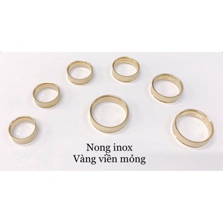 Nong inox vàng viền mỏng