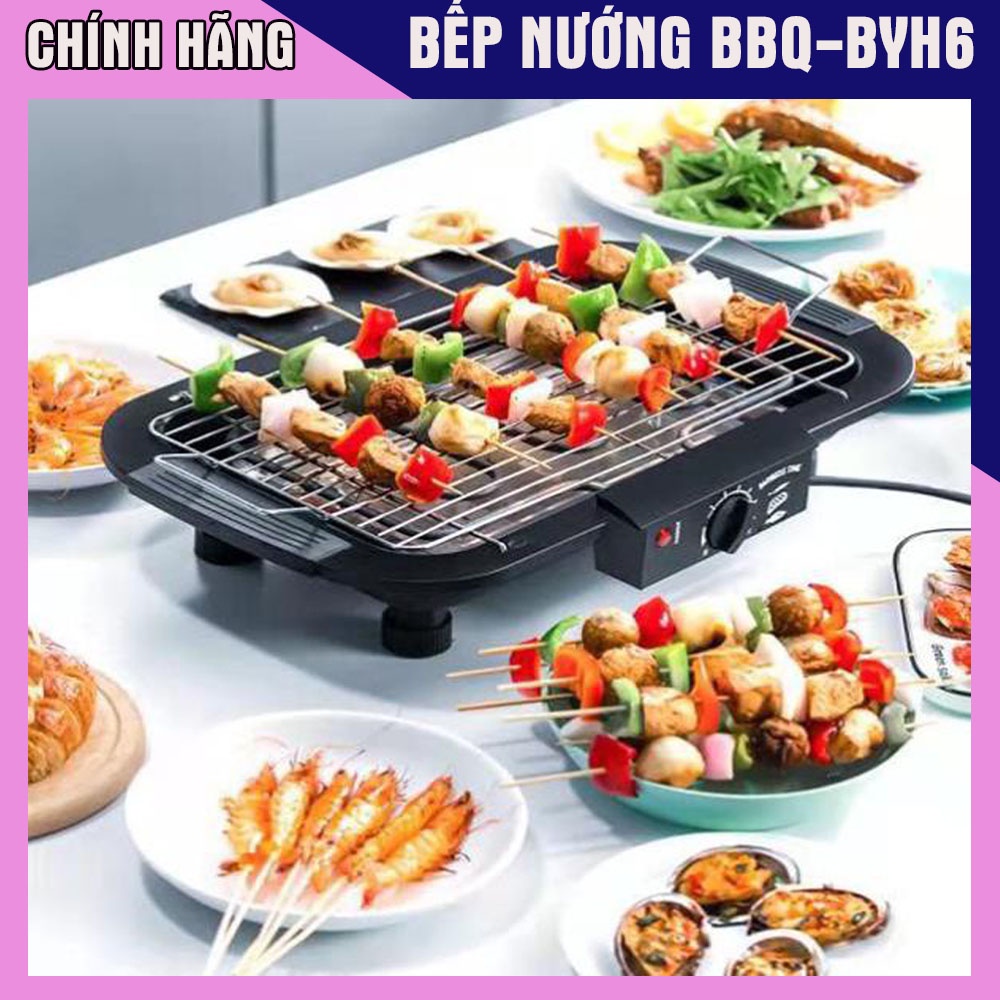 Bếp Nướng Điện Không Khói BBQ 1800W BYH6- Hàng loại 1 an toàn, chất lượng cao cho mọi nhà