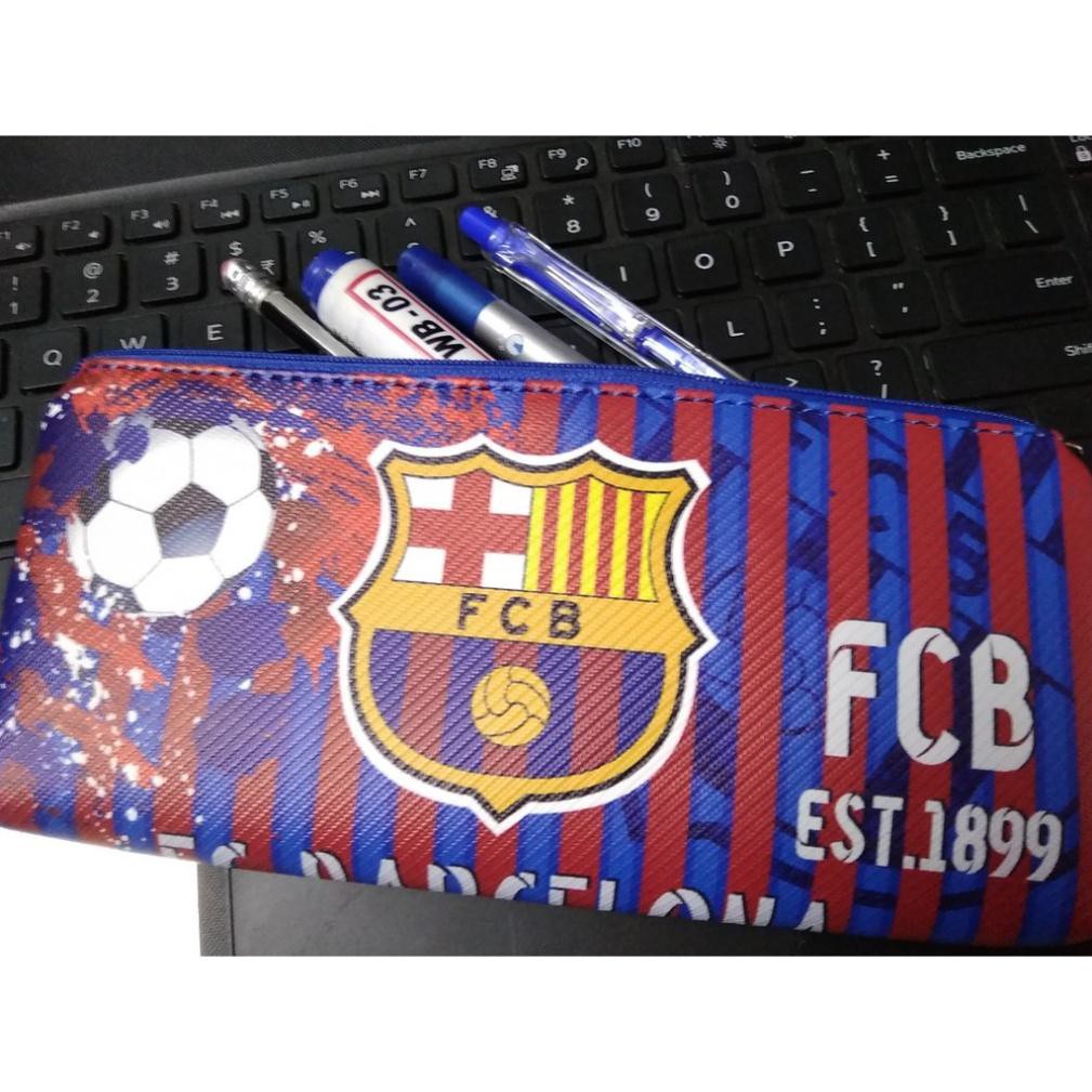 Túi đựng bút, đồ dùng cá nhân đội bóng Manchester united, liverpool, arsenal, barcelona, Chelsea, Real Madrid