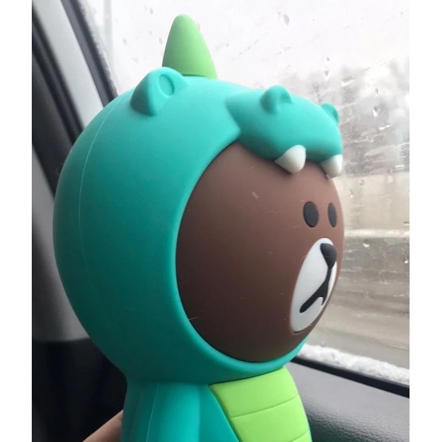 Hộp bút silicon gấu Brown cosplay dino dễ thương | BigBuy360 - bigbuy360.vn