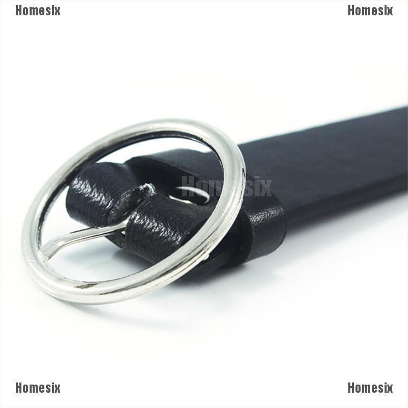 [UHMSI] Women Girls Belts Leather Round Metal Pin Buckle Waist Belt Waistband RBD