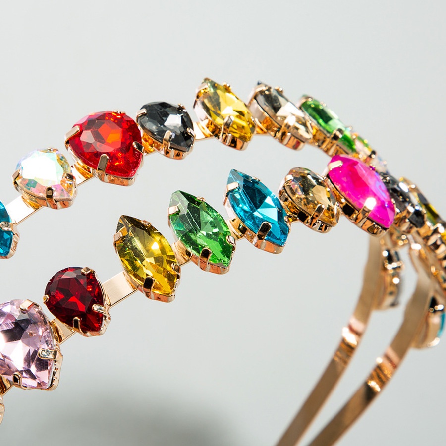 Băng Đô Cài Tóc Đính Đá Và Ngọc Trai Nhân Tạo Thời Trang