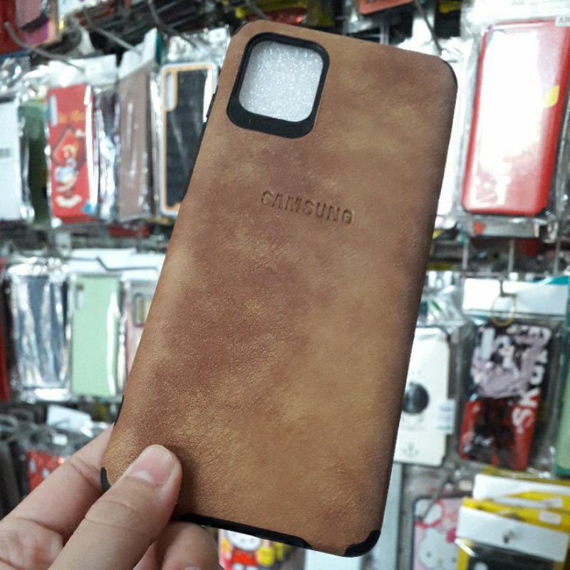 SAMSUNG NOTE 10 LITE Ốp lưng nhựa màu giả da siêu đẹp