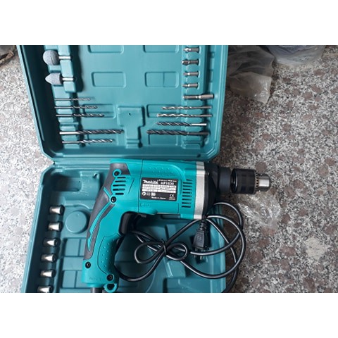 Bộ máy khoan MAKITA 13 Ly có nấc búa kèm mũi 24 chi tiết