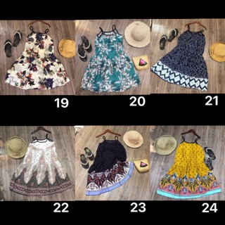 Váy 2 dây lanh lụa 70k