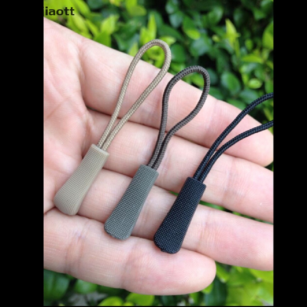 weijiaott 5 PCS EDC Zipper Pulls Cord Rope Ends Lock Zip Clip Buckle For Clothing Bags WT