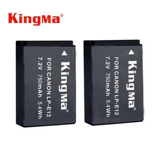 FULL BỘ 2PIN + SẠC KINGMA LP-E12 CANON M, M2, M10, M50, 100D . Tặng Kèm Hộp Chống Ẩm Pin/Bảo Hành 12 Tháng
