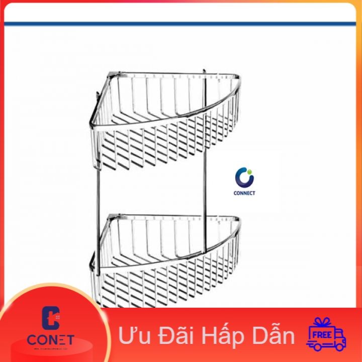 Kệ góc nhà tắm 2 TẦNG CONET THAILAND INOX 304 CAO CẤP