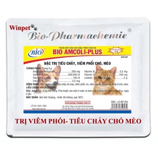 Bio Amcoli Bột Dinh Dưỡng ngăn ngừa Viêm Phổi- Tiêu Chảy chó mèo