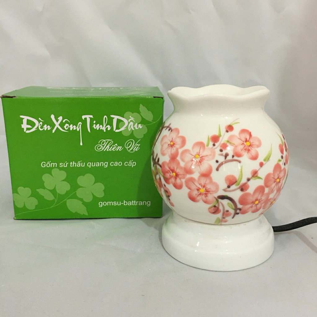 Đèn xông tinh dầu Bát Tràng size 15x10cm