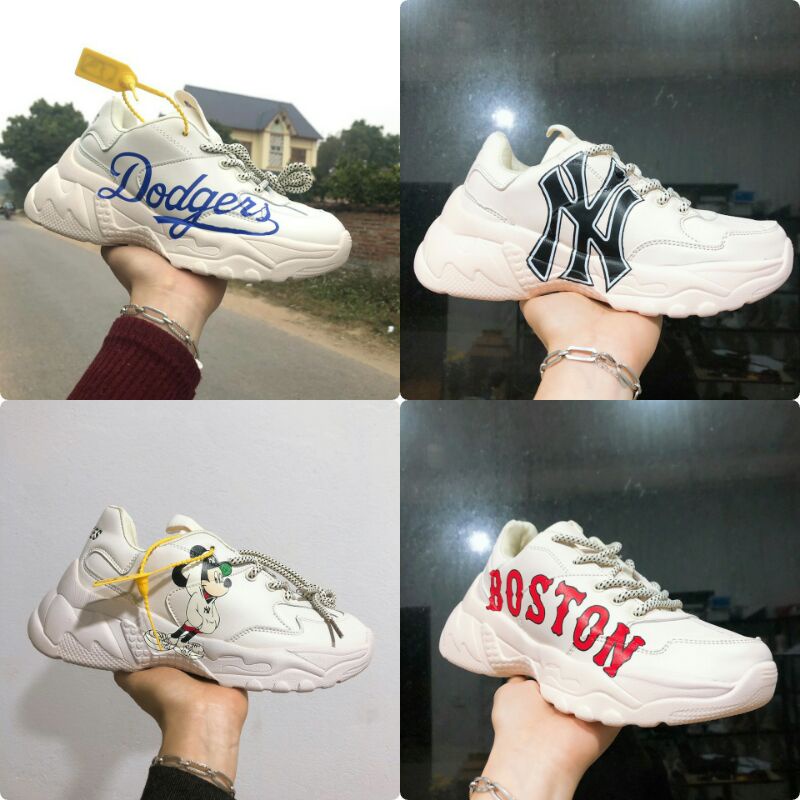 Giày thể thao nam nữ MLB boston, mlb ny, mlb Mickey,mlb Dodgers siêu đẹp