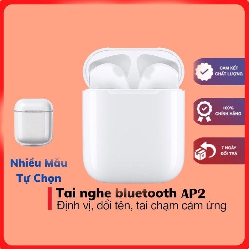 Tai Nghe Bluetooth AP2, Tai Nghe Không Dây Có Thể Đổi Tên, Định Vị, Pin Trâu Cao Cấp