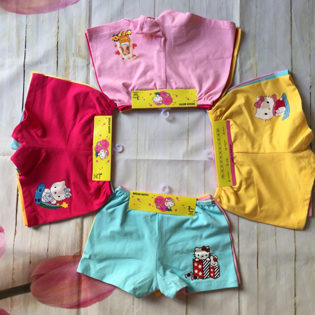 Combo 4 set Quần đùi chip cho bé gái