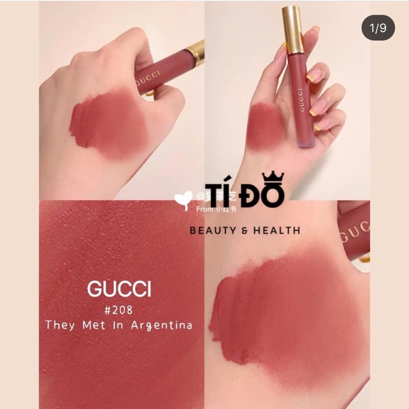 GUCCI -  Son Kem Lì Liquid Matte Lip Color Transfer Proof